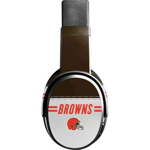 NFL Cleveland Browns White Striped Skullcandy Crusher Wireless Skin