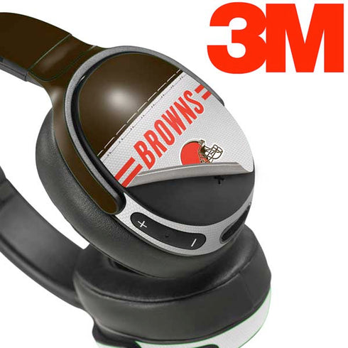 NFL Cleveland Browns White Striped Skullcandy Venue Skin