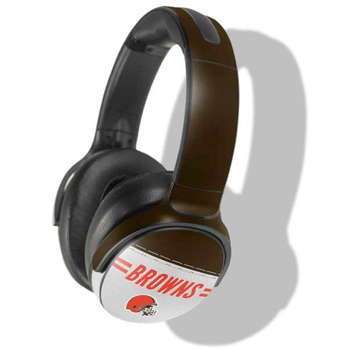NFL Cleveland Browns White Striped Skullcandy Venue Skin