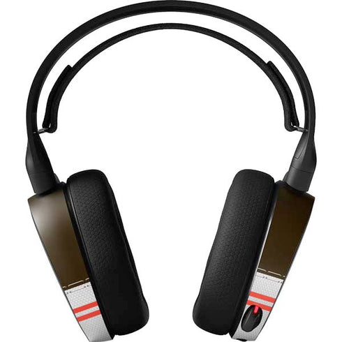 NFL Cleveland Browns White Striped SteelSeries Arctis 5 Skin