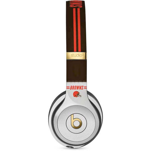 NFL Cleveland Browns White Striped Studio Wireless 3 Skin