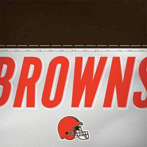 NFL Cleveland Browns White Striped Surface Book 2 13.5in Skin