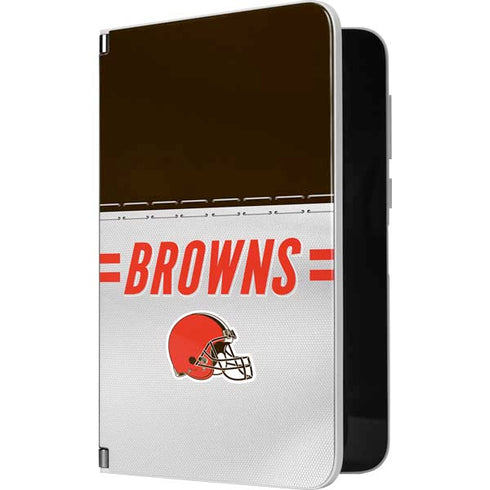 NFL Cleveland Browns White Striped Surface Duo Skin