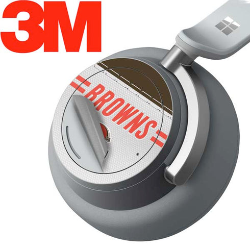NFL Cleveland Browns White Striped Surface Headphones Skin