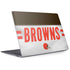 NFL Cleveland Browns White Striped Surface Laptop 2 Skin