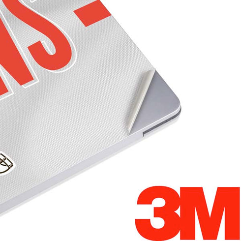 NFL Cleveland Browns White Striped Surface Laptop 2 Skin