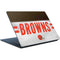NFL Cleveland Browns White Striped Surface Laptop Skin