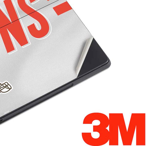 NFL Cleveland Browns White Striped Surface Pro 6 Skin