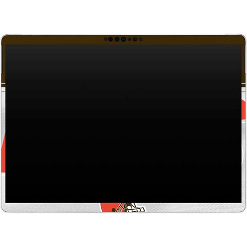 NFL Cleveland Browns White Striped Surface Pro 8 Skin