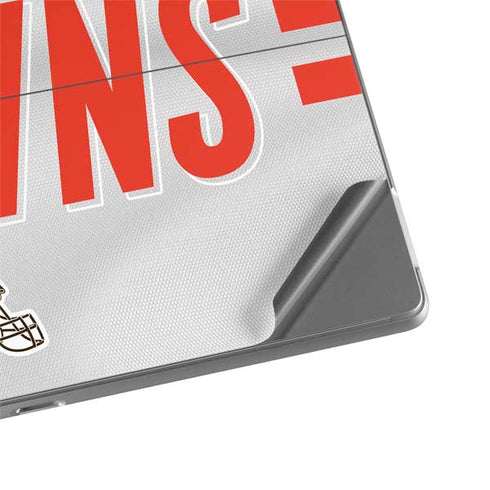 NFL Cleveland Browns White Striped Surface Pro 8 Skin