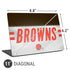 NFL Cleveland Browns White Striped Universal Laptop 11in (8.8 x 6.2in) Skin