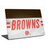 NFL Cleveland Browns White Striped Universal Laptop 14in (11.4 x 8.2in) Skin