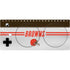 NFL Cleveland Browns White Striped Xbox Adaptive Controller Skin