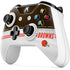 NFL Cleveland Browns White Striped Xbox One S Controller Skin