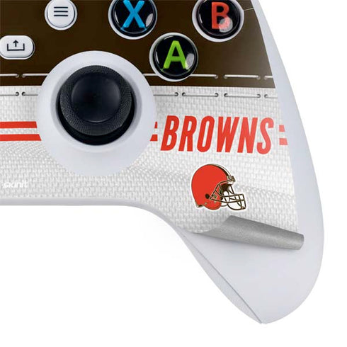 NFL Cleveland Browns White Striped Xbox Series S Skins