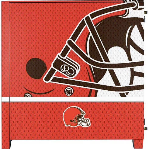 NFL Cleveland Browns Zone Block Corsair 4000D Tempered Glass Mid-Tower ATX Case Skin