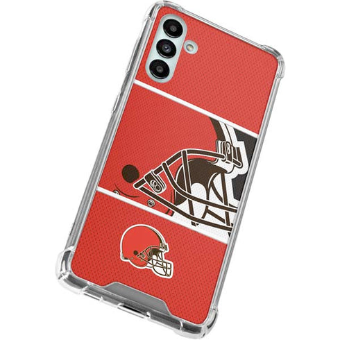 NFL Cleveland Browns Zone Block Galaxy A13 5G Clear Case