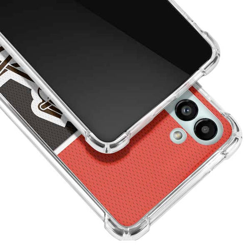 NFL Cleveland Browns Zone Block Galaxy A13 5G Clear Case