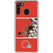 NFL Cleveland Browns Zone Block Galaxy A21 Clear Case