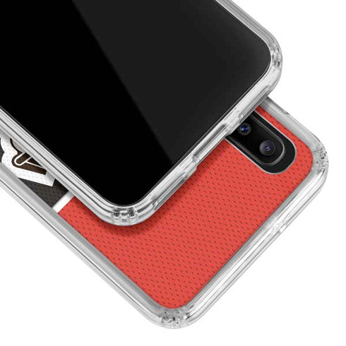 NFL Cleveland Browns Zone Block Galaxy A30 Clear Case