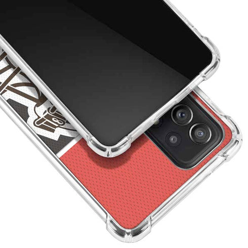 NFL Cleveland Browns Zone Block Galaxy A52 5G Clear Case