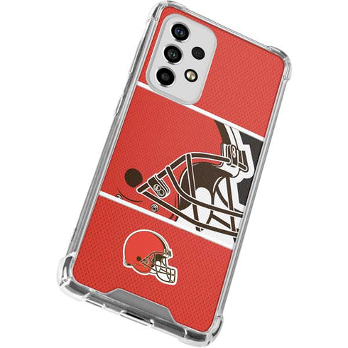 NFL Cleveland Browns Zone Block Galaxy A53 5G Clear Case
