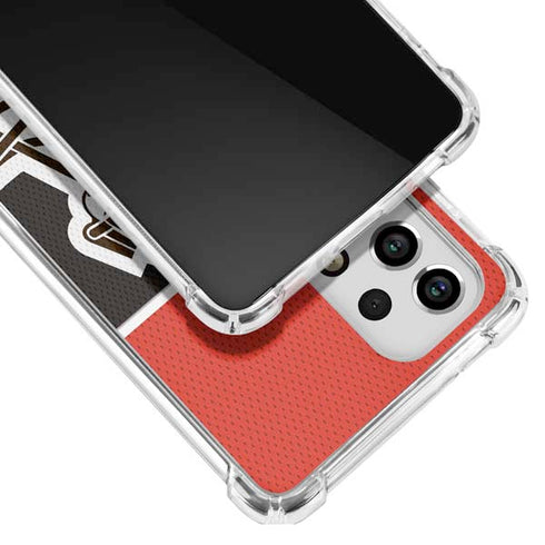 NFL Cleveland Browns Zone Block Galaxy A53 5G Clear Case