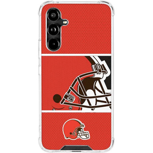NFL Cleveland Browns Zone Block Galaxy A54 5G Clear Case