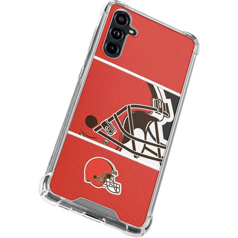 NFL Cleveland Browns Zone Block Galaxy A54 5G Clear Case