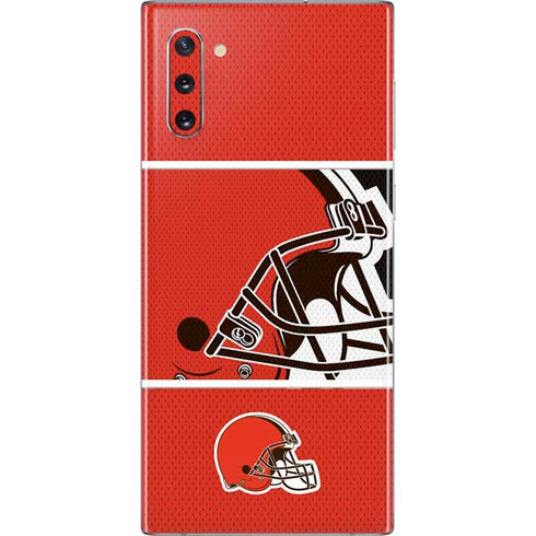 NFL Cleveland Browns Zone Block Galaxy Note 10 Skin