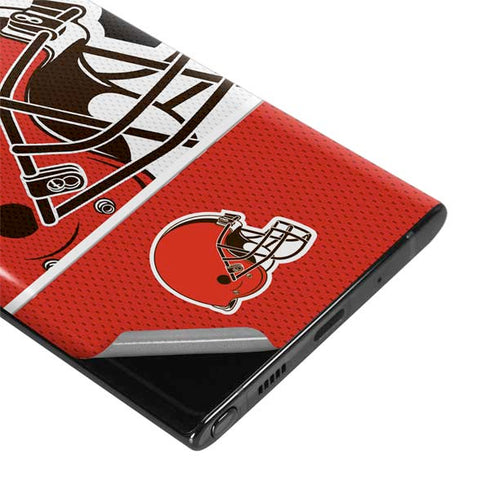 NFL Cleveland Browns Zone Block Galaxy Note 10 Skin