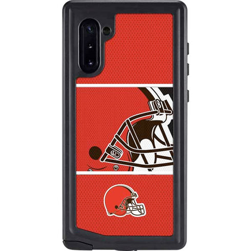 NFL Cleveland Browns Zone Block Galaxy Note 10 Waterproof Case