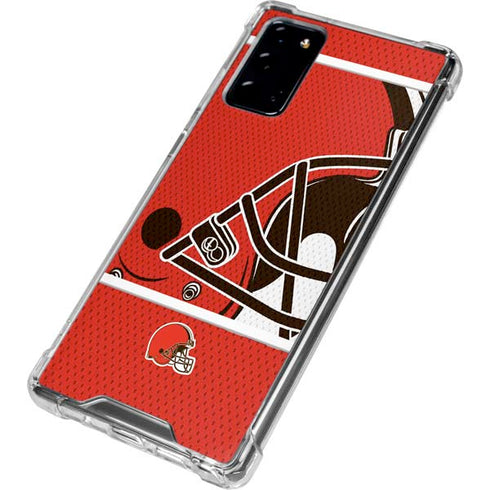 NFL Cleveland Browns Zone Block Galaxy Note20 5G Clear Case
