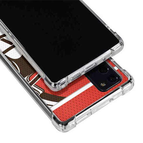 NFL Cleveland Browns Zone Block Galaxy Note20 5G Clear Case