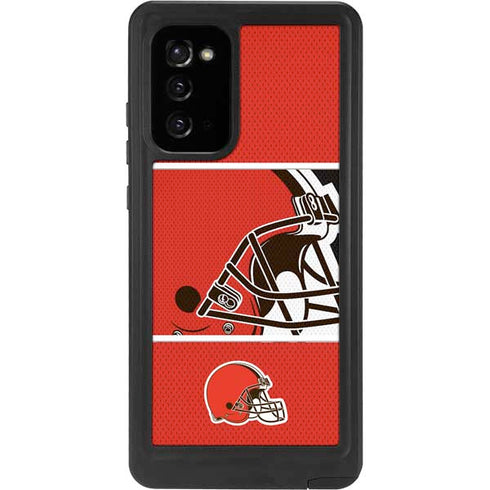 NFL Cleveland Browns Zone Block Galaxy Note20 5G Waterproof Case