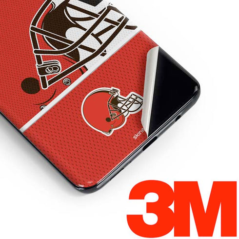 NFL Cleveland Browns Zone Block Galaxy S10 Plus Skin