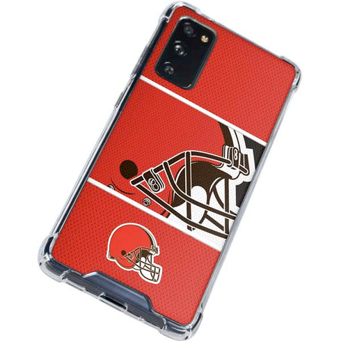 NFL Cleveland Browns Zone Block Galaxy S20 FE Clear Case