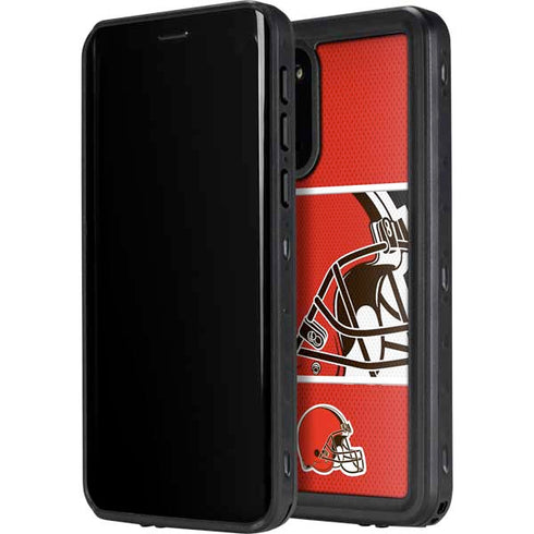 NFL Cleveland Browns Zone Block Galaxy S20 Plus Waterproof Case