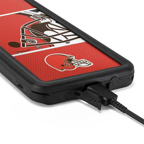 NFL Cleveland Browns Zone Block Galaxy S20 Plus Waterproof Case