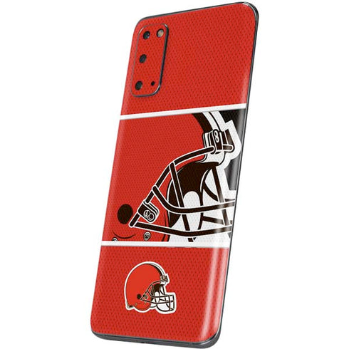 NFL Cleveland Browns Zone Block Galaxy S20 Skin