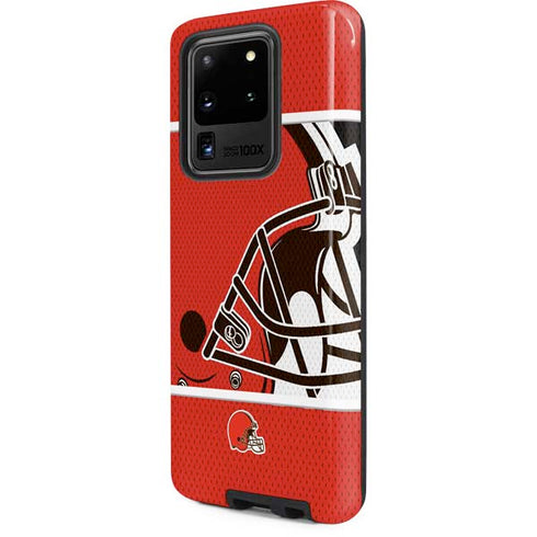 NFL Cleveland Browns Zone Block Galaxy S20 Ultra 5G Pro Case