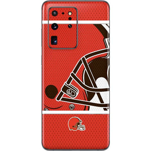 NFL Cleveland Browns Zone Block Galaxy S20 Ultra 5G Skin