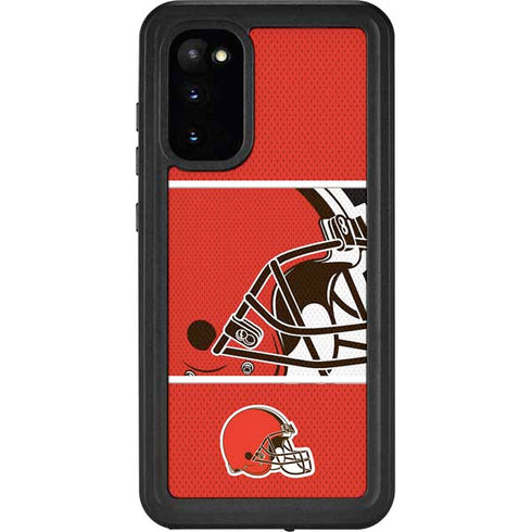 NFL Cleveland Browns Zone Block Galaxy S20 Waterproof Case