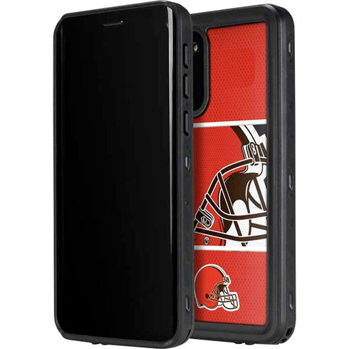 NFL Cleveland Browns Zone Block Galaxy S20 Waterproof Case