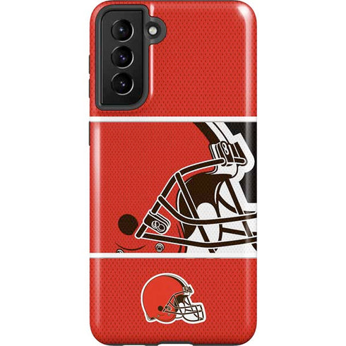NFL Cleveland Browns Zone Block Galaxy S21 FE Pro Case