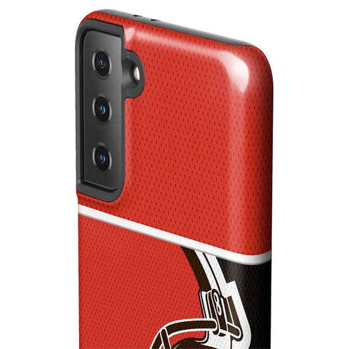 NFL Cleveland Browns Zone Block Galaxy S21 FE Pro Case