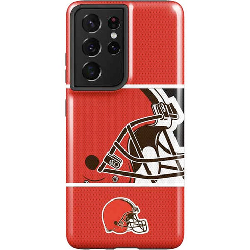 NFL Cleveland Browns Zone Block Galaxy S21 Ultra 5G Pro Case