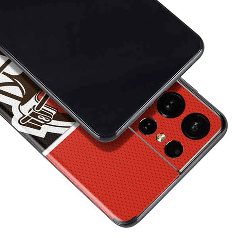 NFL Cleveland Browns Zone Block Galaxy S21 Ultra 5G Skin