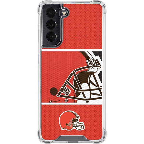NFL Cleveland Browns Zone Block Galaxy S22 Clear Case