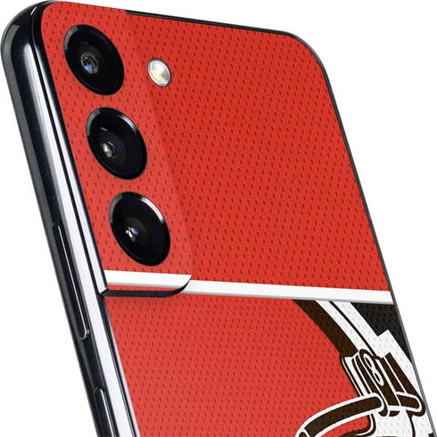 NFL Cleveland Browns Zone Block Galaxy S22 Plus Skin